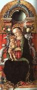 Carlo Crivelli Madonna and Child Enthroned with a Donor Sweden oil painting reproduction